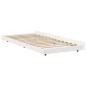 Preview: Bettgestell Weiß Massivholz aus Kiefer 90 x 200 cm Langlebig