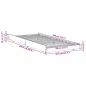 Preview: Bettgestell Weiß Kiefer 80 x 200 cm Stabil Bettgestell
