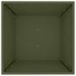 Preview: Metall-Pflanzkübel Olivgrün Metall 50 x 50 x 15 cm Quadrat