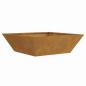 Preview: Metallpflanzer Wetterstahl 50 x 50 x 15 cm Dekorative Intarsien