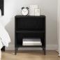 Preview: Nachttisch Schwarze Eiche 40x30x50 cm Verarbeitetes Holz