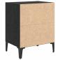 Preview: Nachttisch Schwarze Eiche 40x30x50 cm Verarbeitetes Holz
