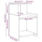 Preview: Nachttisch Artisan Eiche 40x35x60 cm Holzwerkstoff