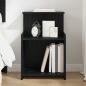Preview: ARDEBO.de - Bettkabine Schwarze Eiche 40x35x60 cm Holzwerkstoff