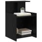 Preview: Bettkabine Schwarze Eiche 40x35x60 cm Holzwerkstoff