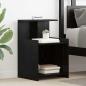 Preview: Bettkabine Schwarze Eiche 40x35x60 cm Holzwerkstoff