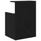 Preview: Bettkabine Schwarze Eiche 40x35x60 cm Holzwerkstoff