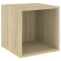 Preview: Wandschrank Sonoma-Eiche 37x37x37 cm Holzwerkstoff