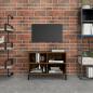 Preview: ARDEBO.de - TV-Schrank mit Metallbeinen Räuchereiche 69,5x30x50 cm