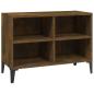 Preview: TV-Schrank mit Metallbeinen Räuchereiche 69,5x30x50 cm