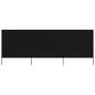 Preview: ARDEBO.de - 3-teiliges Windschutzgewebe 400 x 120 cm Schwarz