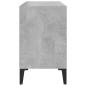 Preview: TV-Schrank mit Metallbeinen Betongrau 69,5x30x50 cm