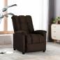 Preview: ARDEBO.de - Relaxsessel Dunkelbraun Stoff