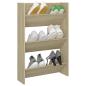 Preview: Wand-Schuhschrank Sonoma-Eiche 60x18x90 cm Holzwerkstoff
