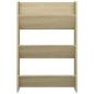 Preview: Wand-Schuhschrank Sonoma-Eiche 60x18x90 cm Holzwerkstoff