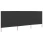 Preview: ARDEBO.de - 3-teiliges Windschutzgewebe 400 x 120 cm Anthrazit
