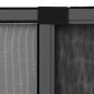 Preview: Ausziehbarer Insektenschutz für Fenster Anthrazit (75-143)x50cm