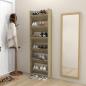Preview: Wand-Schuhschränke 2 Stk. Sonoma-Eiche 60x18x90cm Holzwerkstoff