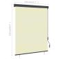 Preview: Außenrollo 140x250 cm Creme