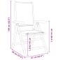 Preview: 7-tlg. Garten-Essgruppe Stoff und Massivholz Beige