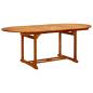 Preview: 7-tlg. Garten-Essgruppe Stoff und Massivholz Beige