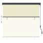 Preview: Außenrollo 160x250 cm Creme