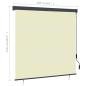 Preview: Außenrollo 160x250 cm Creme