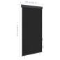 Preview: Außenrollo 100 x 250 cm Anthrazit