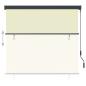 Preview: Außenrollo 170 x 250 cm Creme