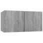 Preview: TV-Wandschränke 3 Stk. Grau Sonoma 60x30x30 cm Holzwerkstoff