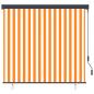 Preview: Außenrollo 160x250 cm Weiß und Orange
