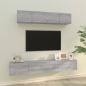 Preview: ARDEBO.de - 4-tlg. TV-Schrank-Set Grau Sonoma Holzwerkstoff
