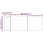 Preview: 4-tlg. TV-Schrank-Set Grau Sonoma Holzwerkstoff