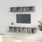 Preview: 5-tlg. TV-Schrank-Set Grau Sonoma Holzwerkstoff