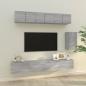 Preview: ARDEBO.de - 6-tlg. TV-Schrank-Set Grau Sonoma Holzwerkstoff