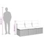 Preview: Gartensofa mit Kissen 3-Sitzer Braun Poly Rattan