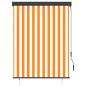 Preview: Außenrollo 120 x 250 cm Weiß und Orange