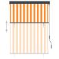 Preview: Außenrollo 120 x 250 cm Weiß und Orange