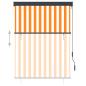 Preview: Außenrollo 120 x 250 cm Weiß und Orange