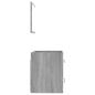 Preview: Badschrank mit Spiegel Grau Sonoma 41x38,5x48 cm