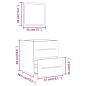 Preview: Badschrank mit Spiegel Grau Sonoma 41x38,5x48 cm