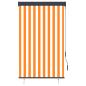 Preview: Außenrollo 100 x 250 cm Weiß und Orange