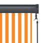 Preview: Außenrollo 100 x 250 cm Weiß und Orange