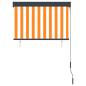 Preview: Außenrollo 100 x 250 cm Weiß und Orange
