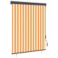 Preview: ARDEBO.de - Außenrollo 140x250 cm Weiß und Orange