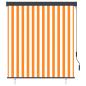 Preview: Außenrollo 140x250 cm Weiß und Orange