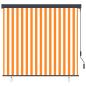 Preview: Außenrollo 170x250 cm Weiß und Orange