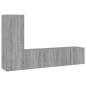 Preview: 3-tlg. TV-Schrank-Set Grau Sonoma Holzwerkstoff