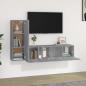 Preview: 3-tlg. TV-Schrank-Set Grau Sonoma Holzwerkstoff