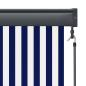Preview: Außenrollo 140x250 cm Blau und Weiß